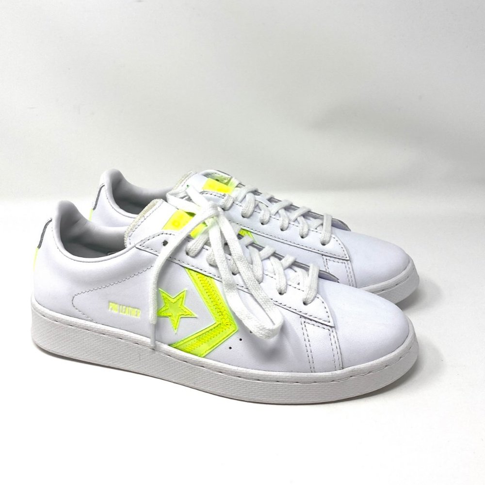 Converse Pro Leather Ox White Lemon Low Sneakers W - Picture 3 of 10